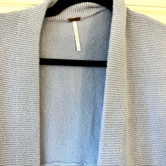 NWT FREE PEOPLE Ottoman Knit Open front Cadigan in Lavender women S oversized - Picture 7 of 8